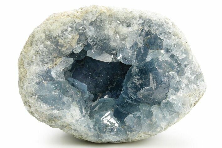 Sparkling Celestine (Celestite) Geode Section - Madagascar #364092